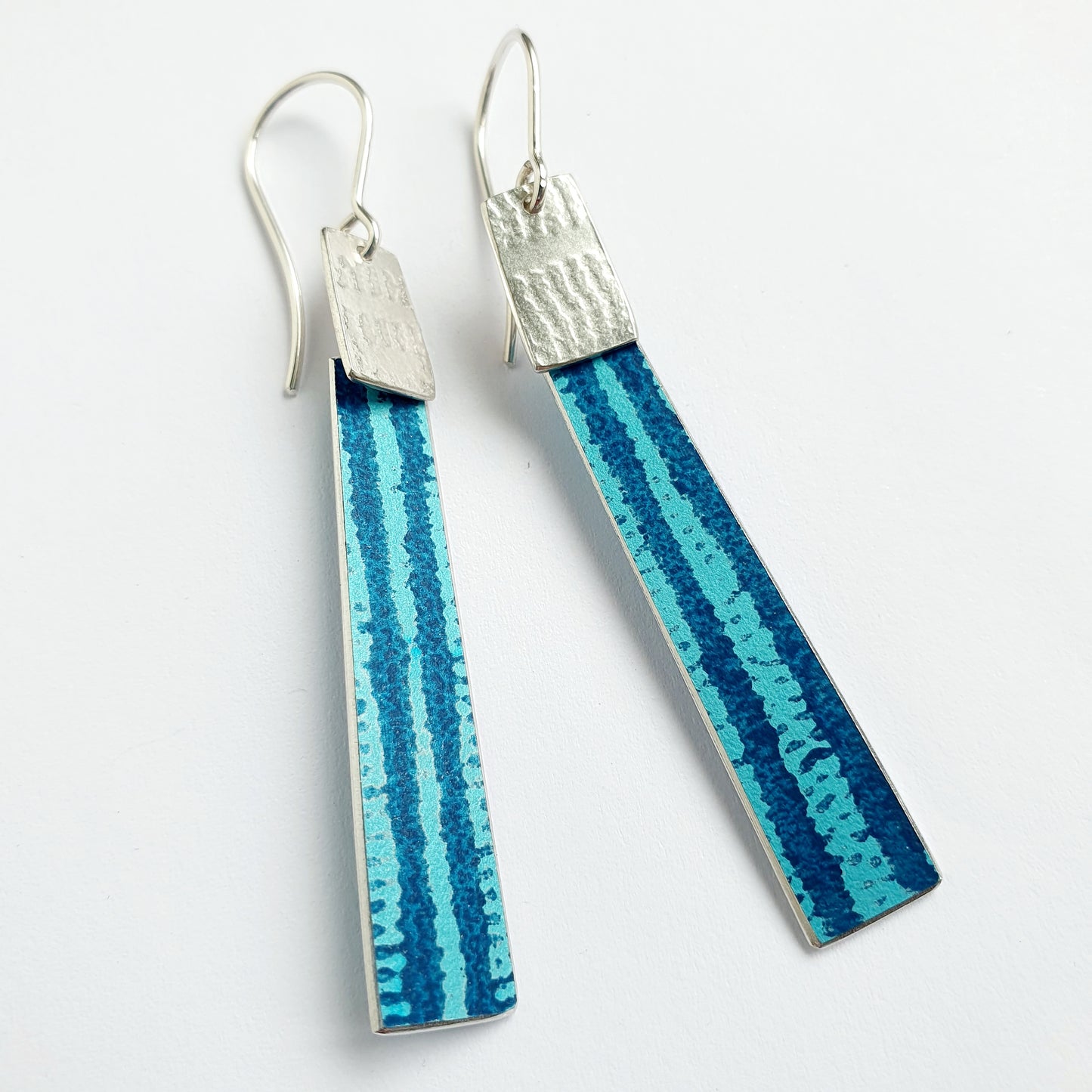 TX7B Long Tapered Strip Drop Earrings