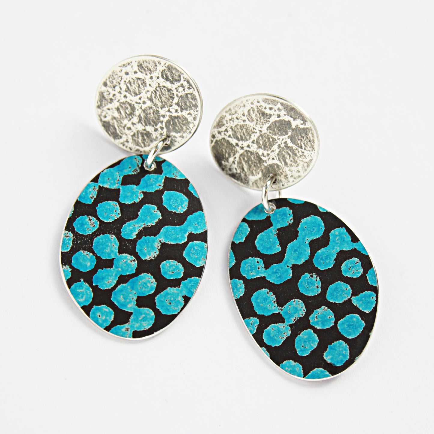 TS3 Stud And Spotty Oval Earrings