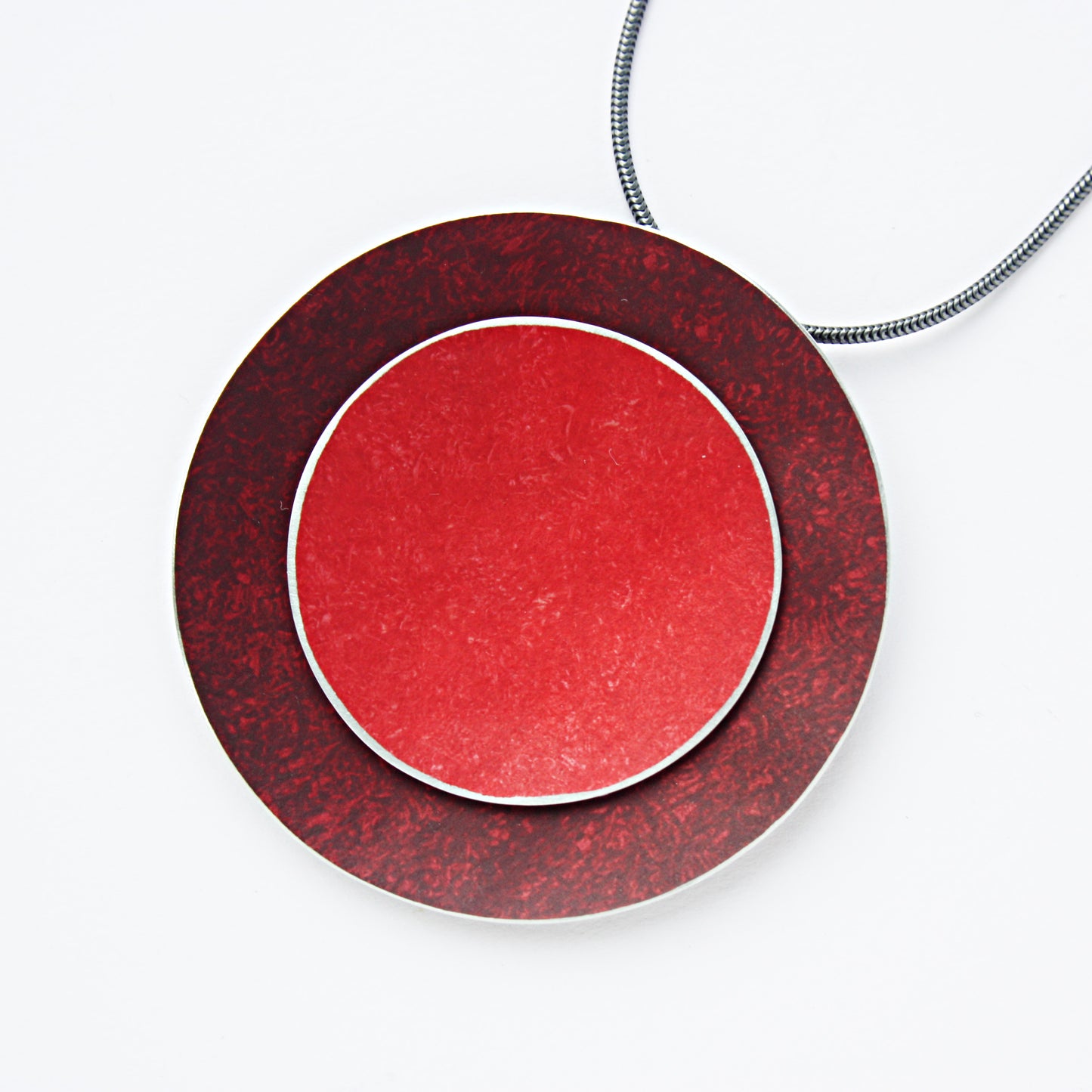 CD27 Large double disc pendant
