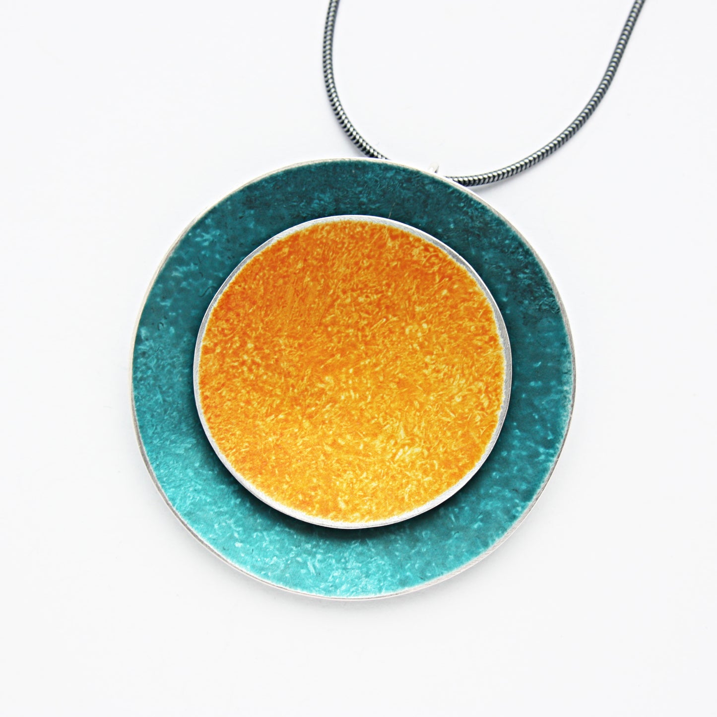 CD27 Large double disc pendant