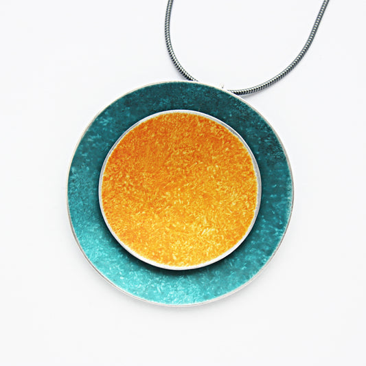 CD27 Large double disc pendant