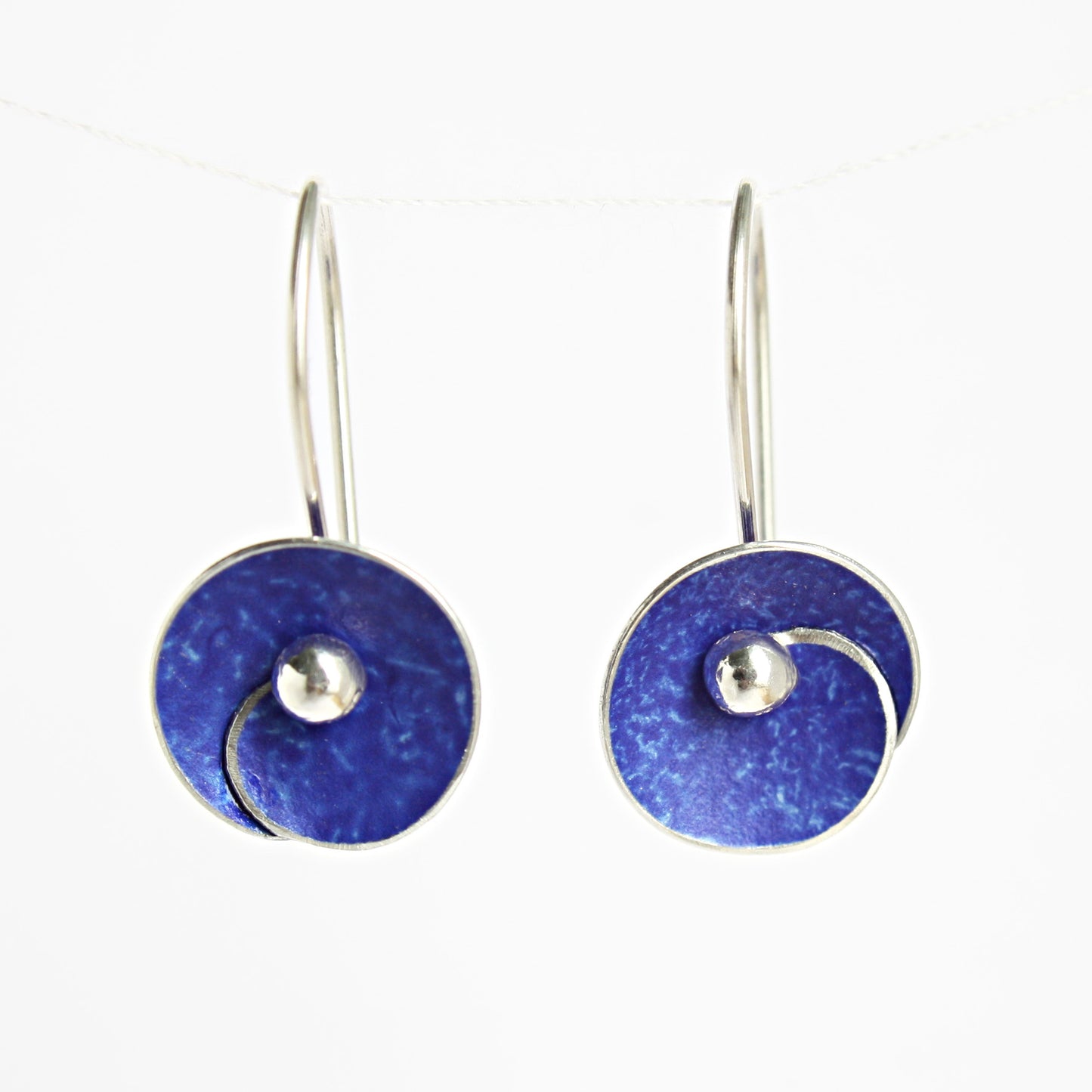 SP2 Spiral disc drop earrings