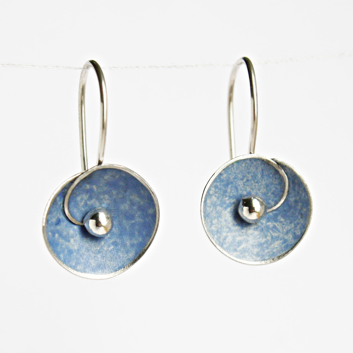 SP2 Spiral disc drop earrings