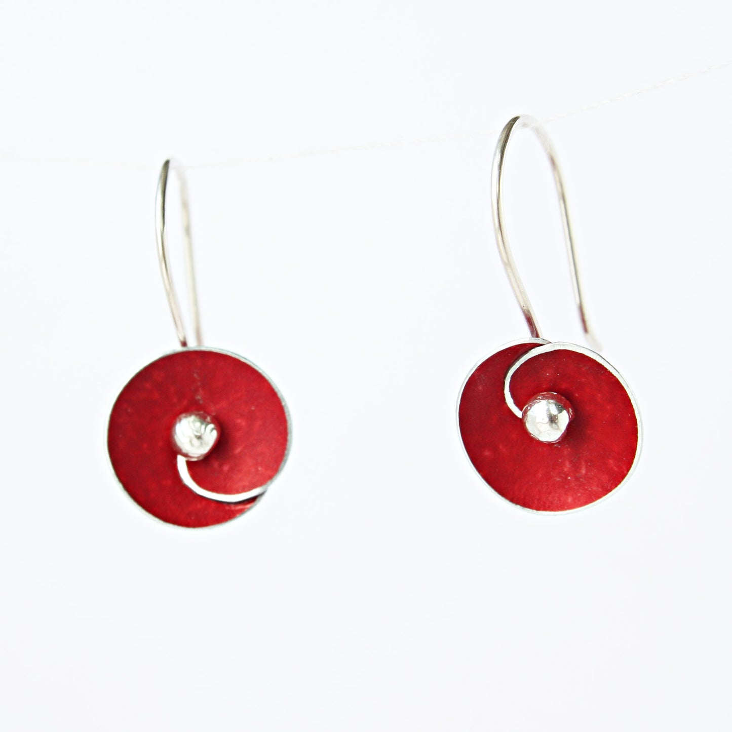 SP2 Spiral disc drop earrings