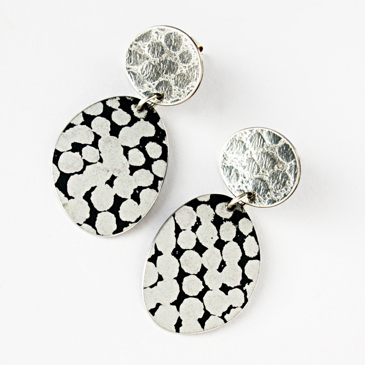 TS3 Stud And Spotty Oval Earrings