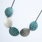 TS9 Five Oval Disc Necklace