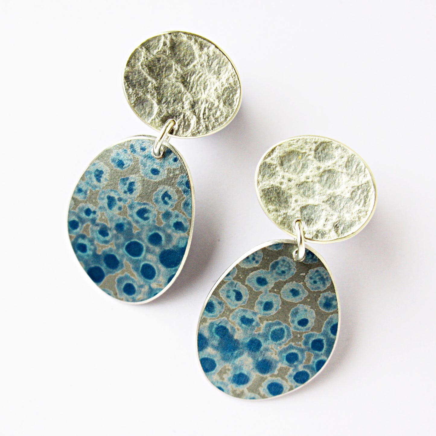 TS3 Stud And Spotty Oval Earrings