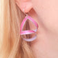 LP19 Short ribbon loopy drop earrings
