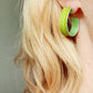 LP25 Straight hoop stud earrings