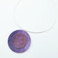 SL13 Purple and berry large double disc pendant