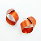 LP24 Wide coil stud earrings