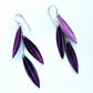 SL11 Three berry leaf cascade drop earrings