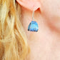 SL2 Blue Alyssa print hoop drop earrings