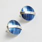 LN4 Dome stud earrings with silver line