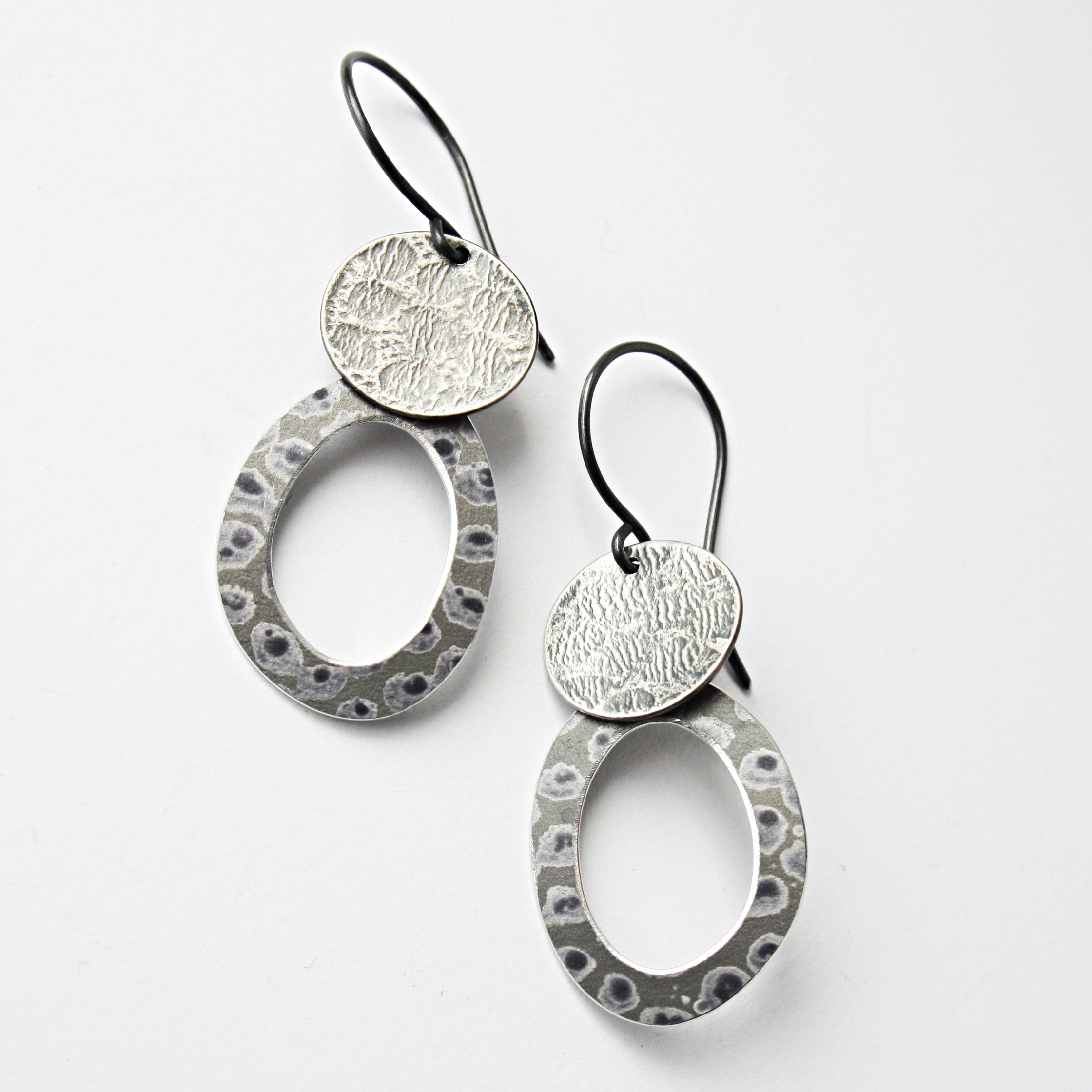 Oxidised hot sale hoop earrings